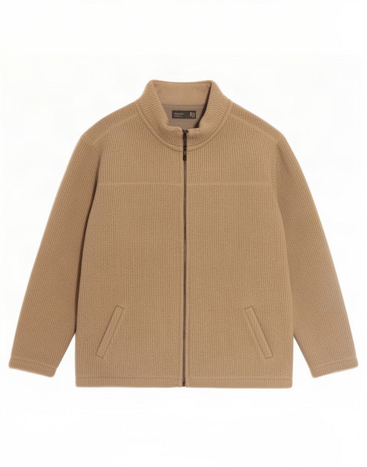 Мужская спортивная куртка Marks & Spencer XL бежевого цвета из полиэстера