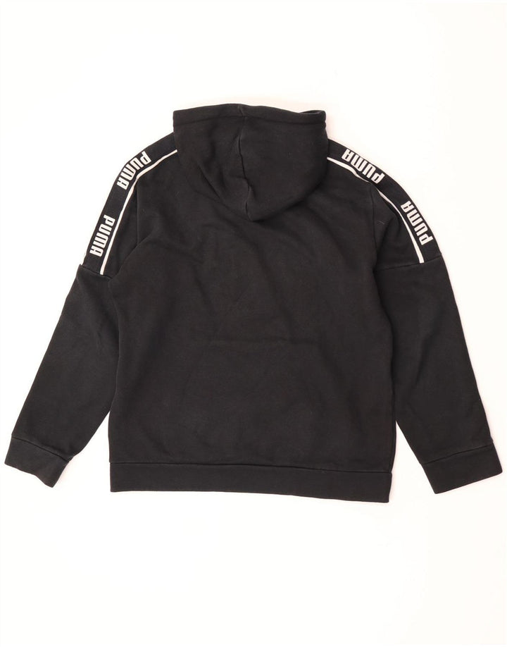 Мужской джемпер с капюшоном Puma, черный, хлопковый, среднего размера