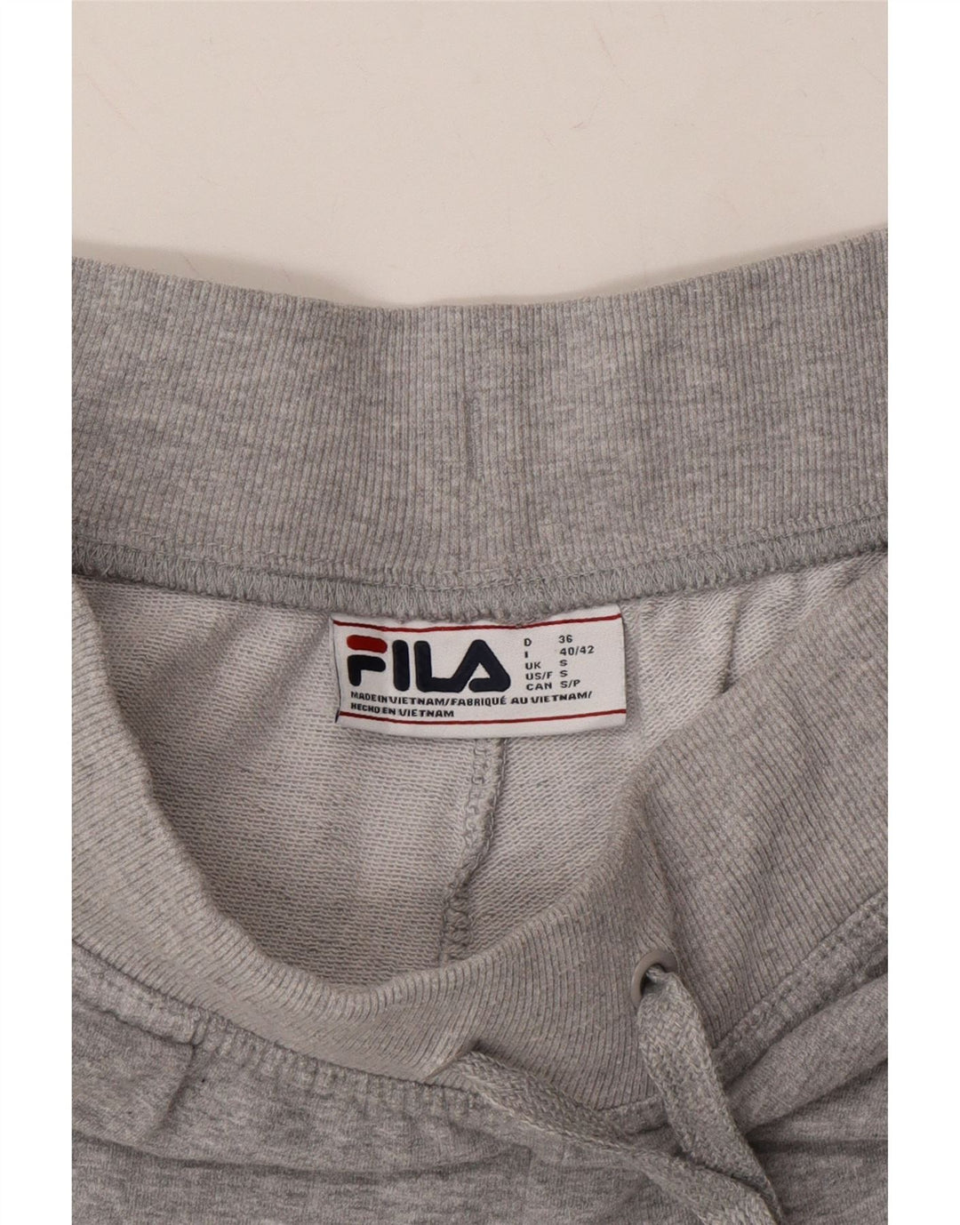 FILA Mens Tracksuit Trousers Joggers Small Grey Cotton Vintage Fila and Second-Hand Fila from Messina Hembry 