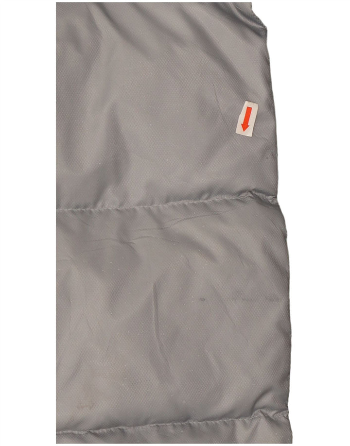 Мужская утепленная куртка Adidas с тремя полосками UK 40, большая серая с цветными блоками