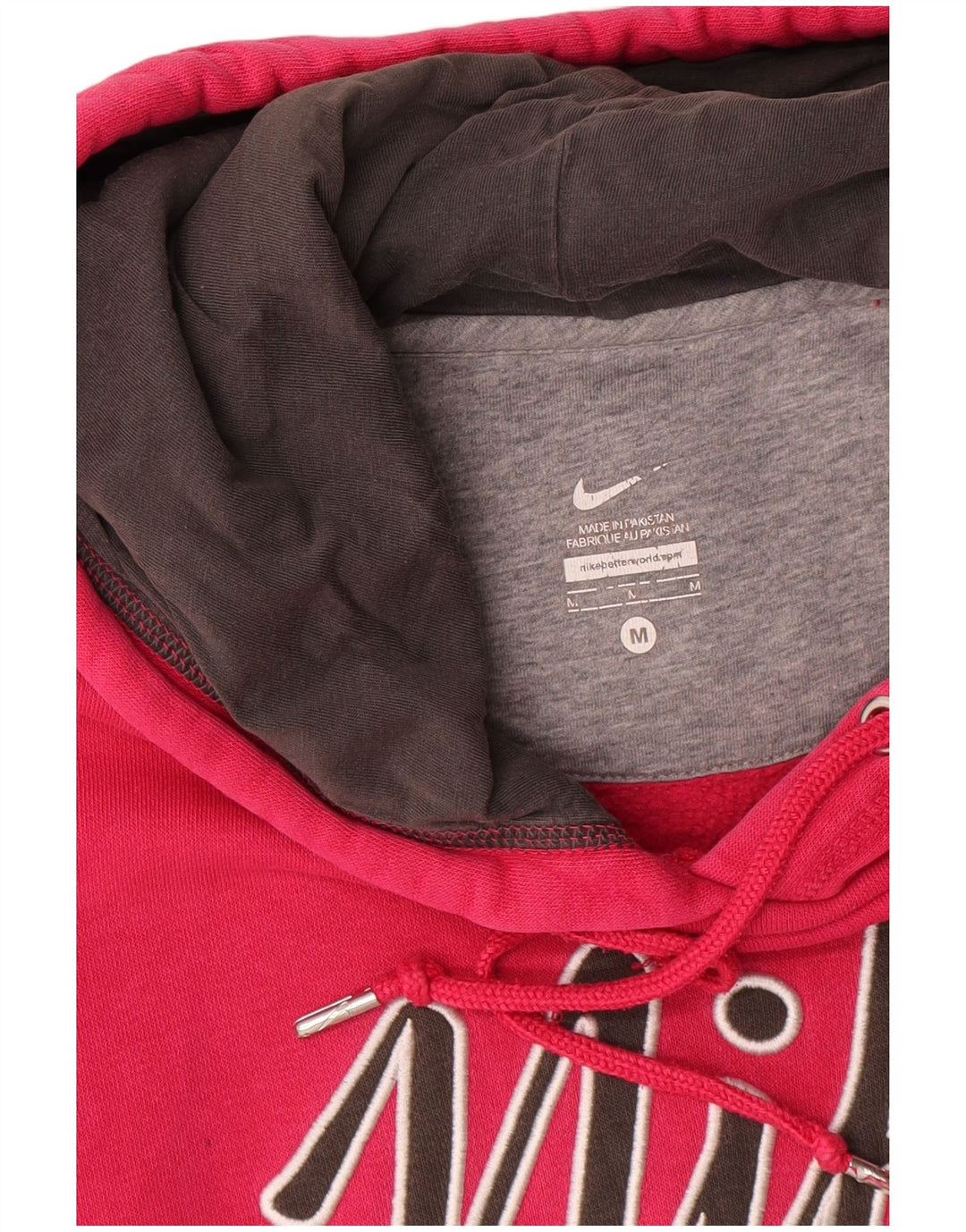 Мужской джемпер с капюшоном с графическим рисунком Nike, хлопковый средний красный