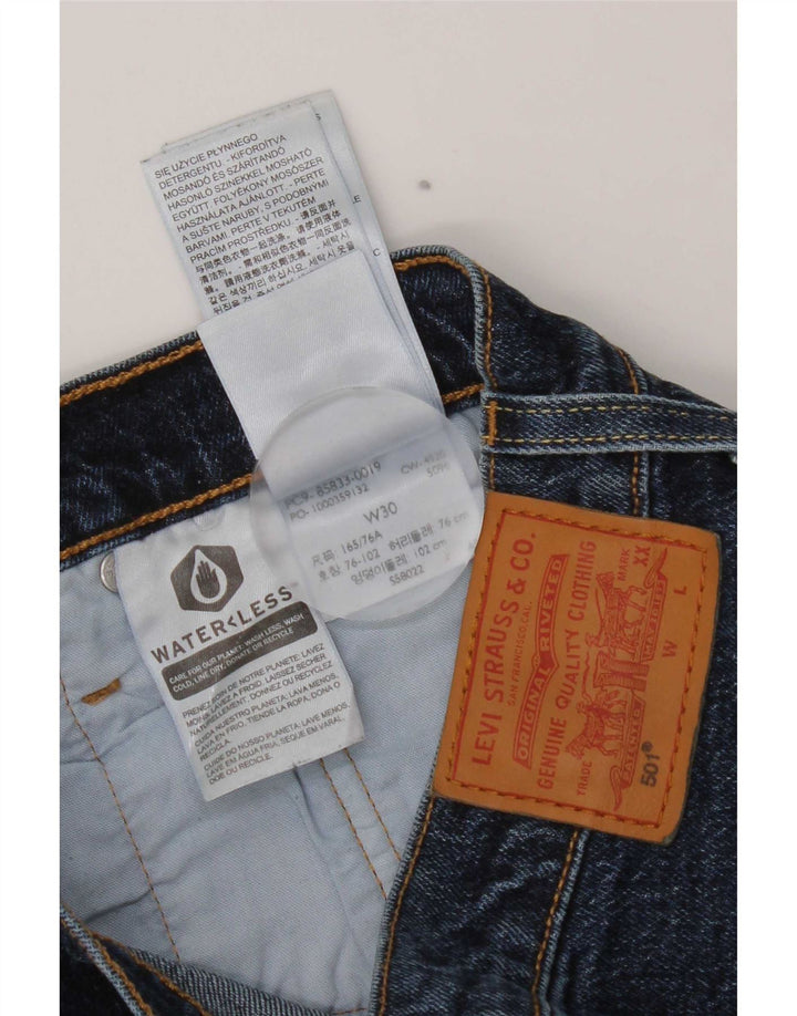 Женские джинсовые шорты Levi's 501 W30, средний темно-синий, хлопок