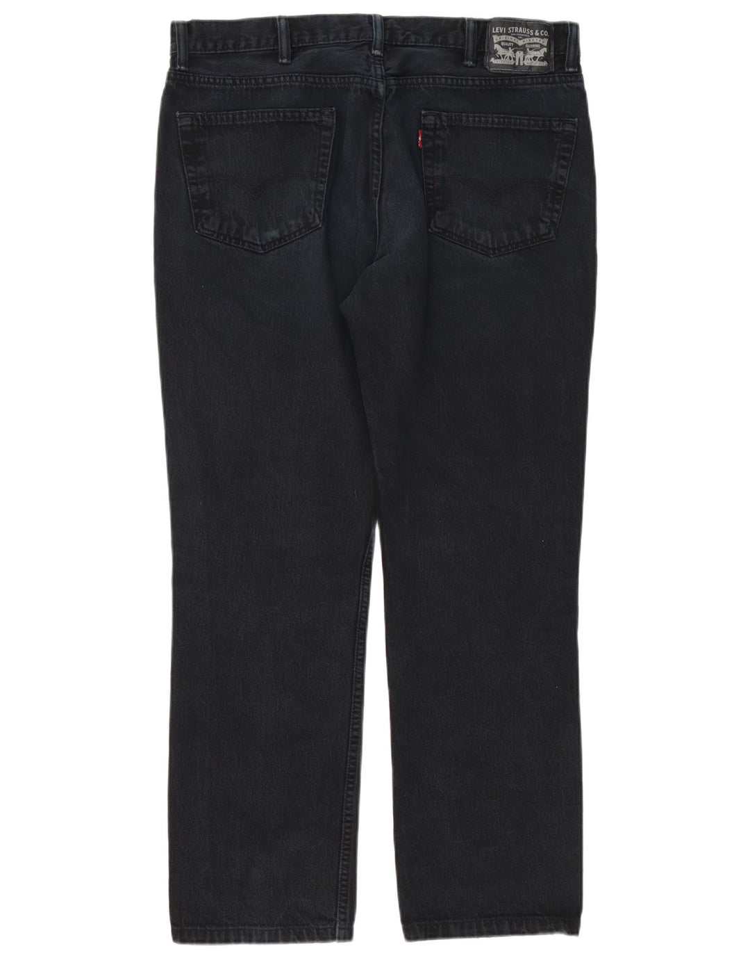 Мужские потертые прямые джинсы Levi's W38 L32, черный хлопок