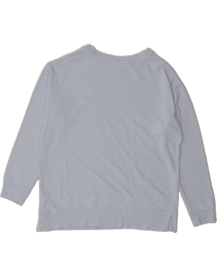 JOHN LEWIS Womens Sweatshirt Jumper UK 12 Medium Blue Cotton Vintage John Lewis and Second-Hand John Lewis from Messina Hembry 