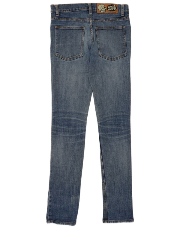 CHEAP MONDAY Мужские джинсы скинни W27 L32 Синий хлопок