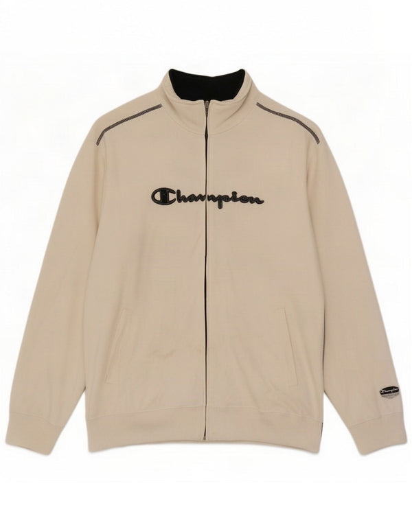 Мужская спортивная куртка с графическим рисунком Champion XL, белый хлопок