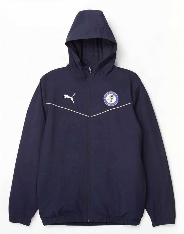 Мужская дождевик с капюшоном Puma Box Hill FC UK 38, средний темно-синий, полиэстер