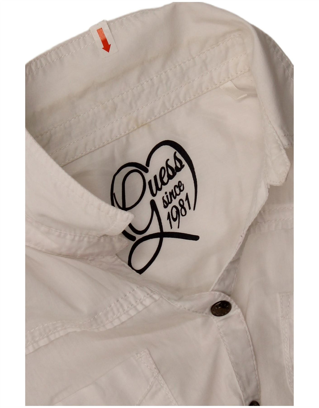 Рубашка Guess для девочек 11-12 лет, белый хлопок