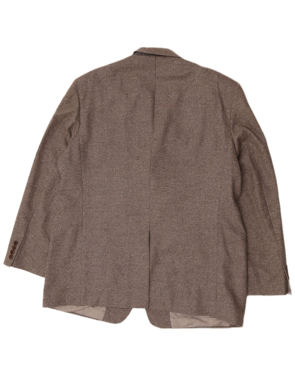 Мужской пиджак Marks & Spencer с 3 пуговицами, Великобритания, 46 XL, серая шерсть
