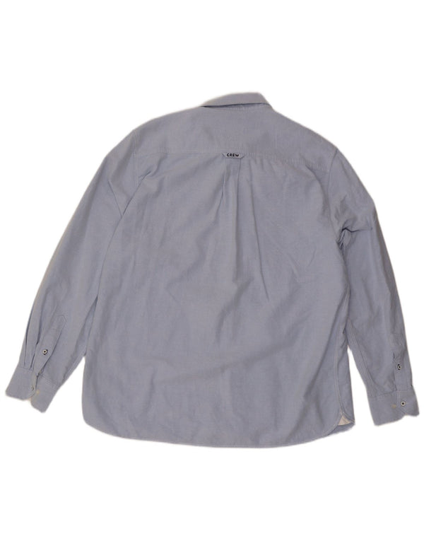 Crew Clothing Мужская классическая рубашка 2XL из хлопка синего цвета