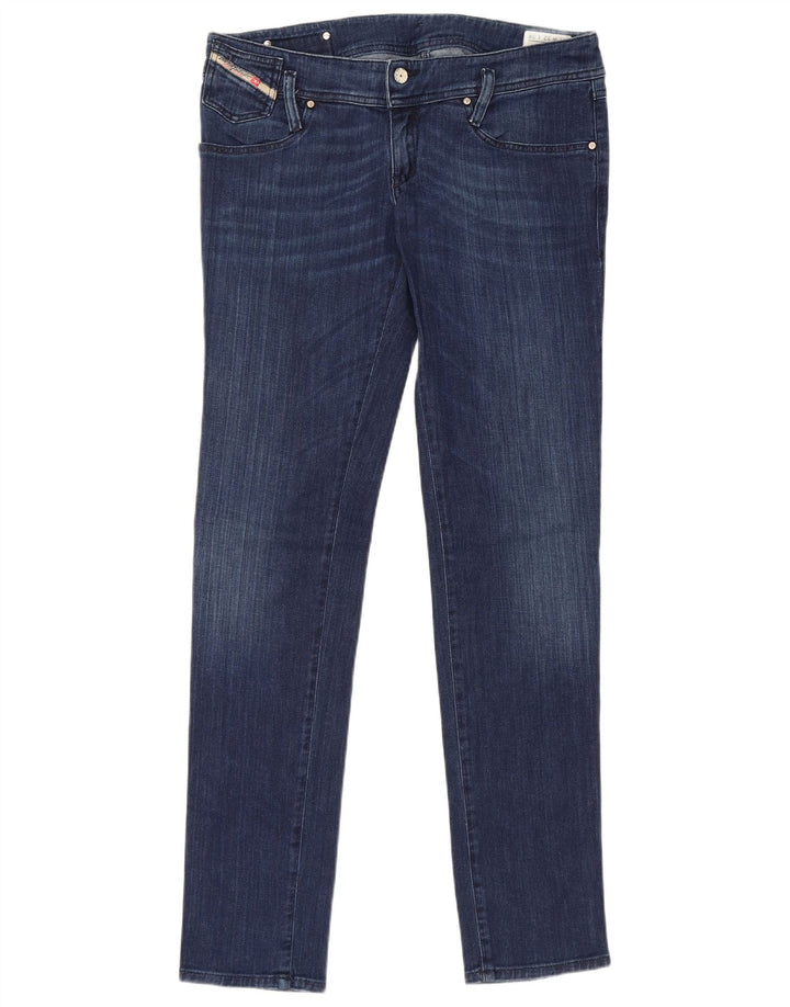 Женские узкие джинсы Diesel W32 L34, синие, хлопок