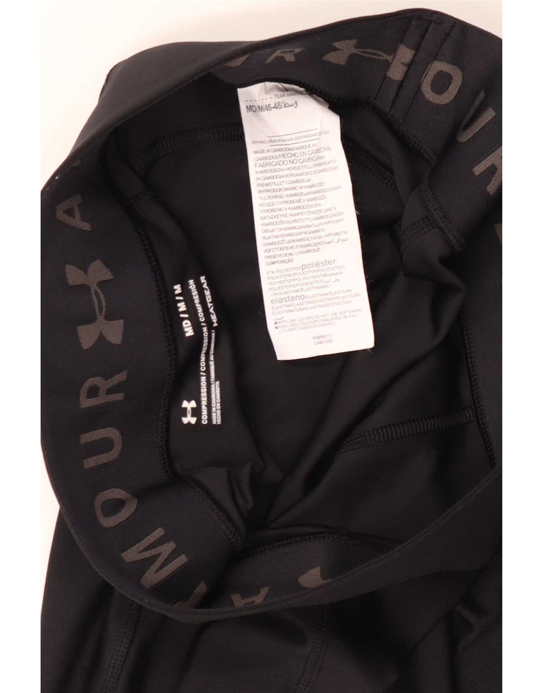 Женские леггинсы-капри Under Armour Heat Gear UK 12, средний черный полиэстер