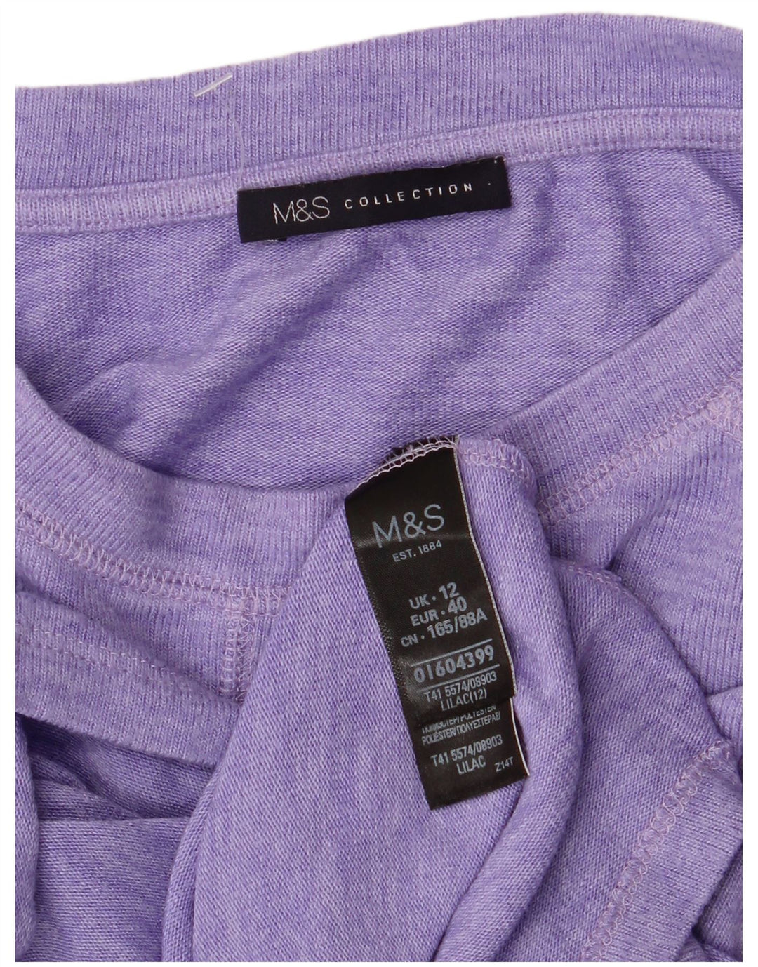 Женская футболка MARKS & SPENCER Top UK 12 Medium Purple, вискоза