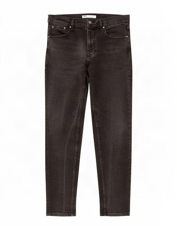 Мужские джинсы скинни Zara EU 44, большие W34 L30, серый хлопок