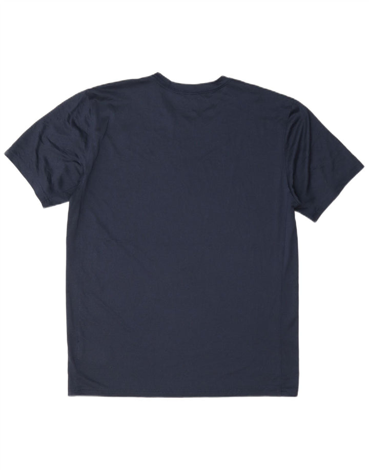 Мужская футболка Nike Dri Fit, большой темно-синий полиэстер