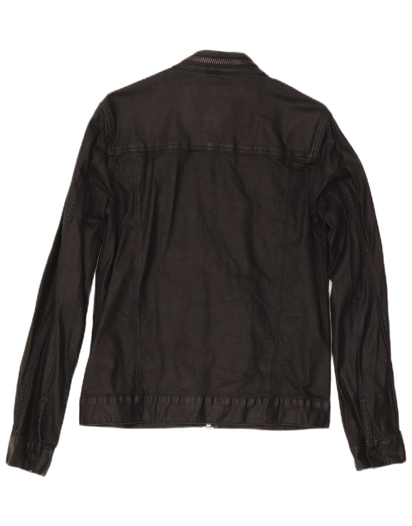 Мужская джинсовая куртка Superdry UK 36, маленькая, черный, хлопок