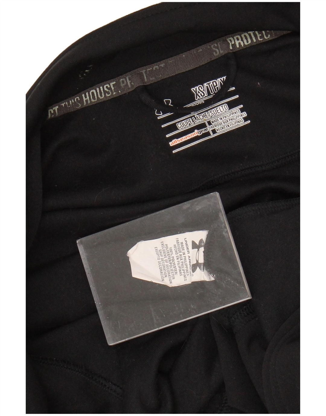 Мужской спортивный костюм с графическим рисунком Under Armour, верхняя куртка XS, черный полиэстер