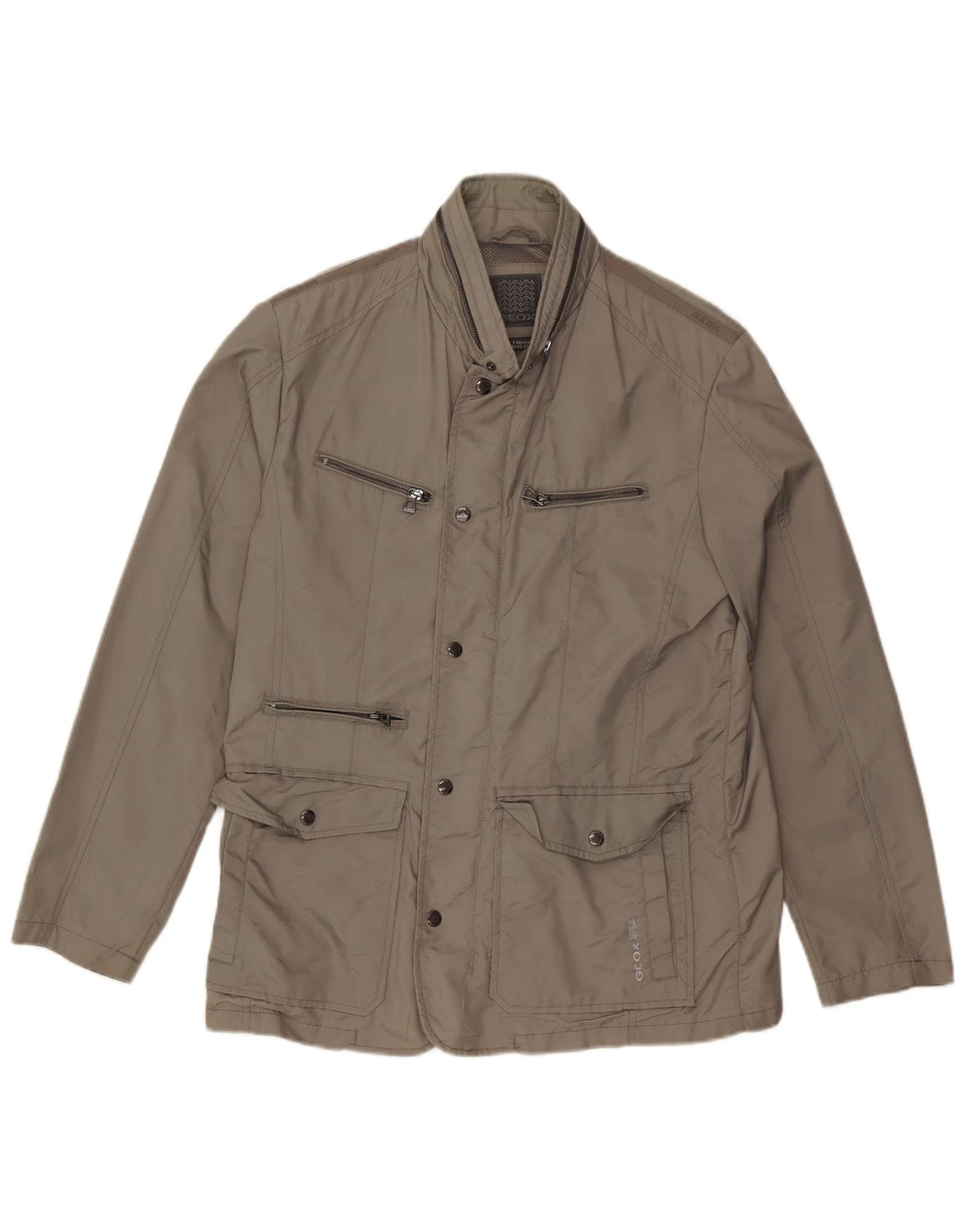 Мужская куртка Geox с капюшоном UK 42 XL Серая Полиамид