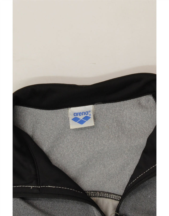 ARENA Womens Tracksuit Top Jacket UK 16 Large Grey Vintage Arena and Second-Hand Arena from Messina Hembry 