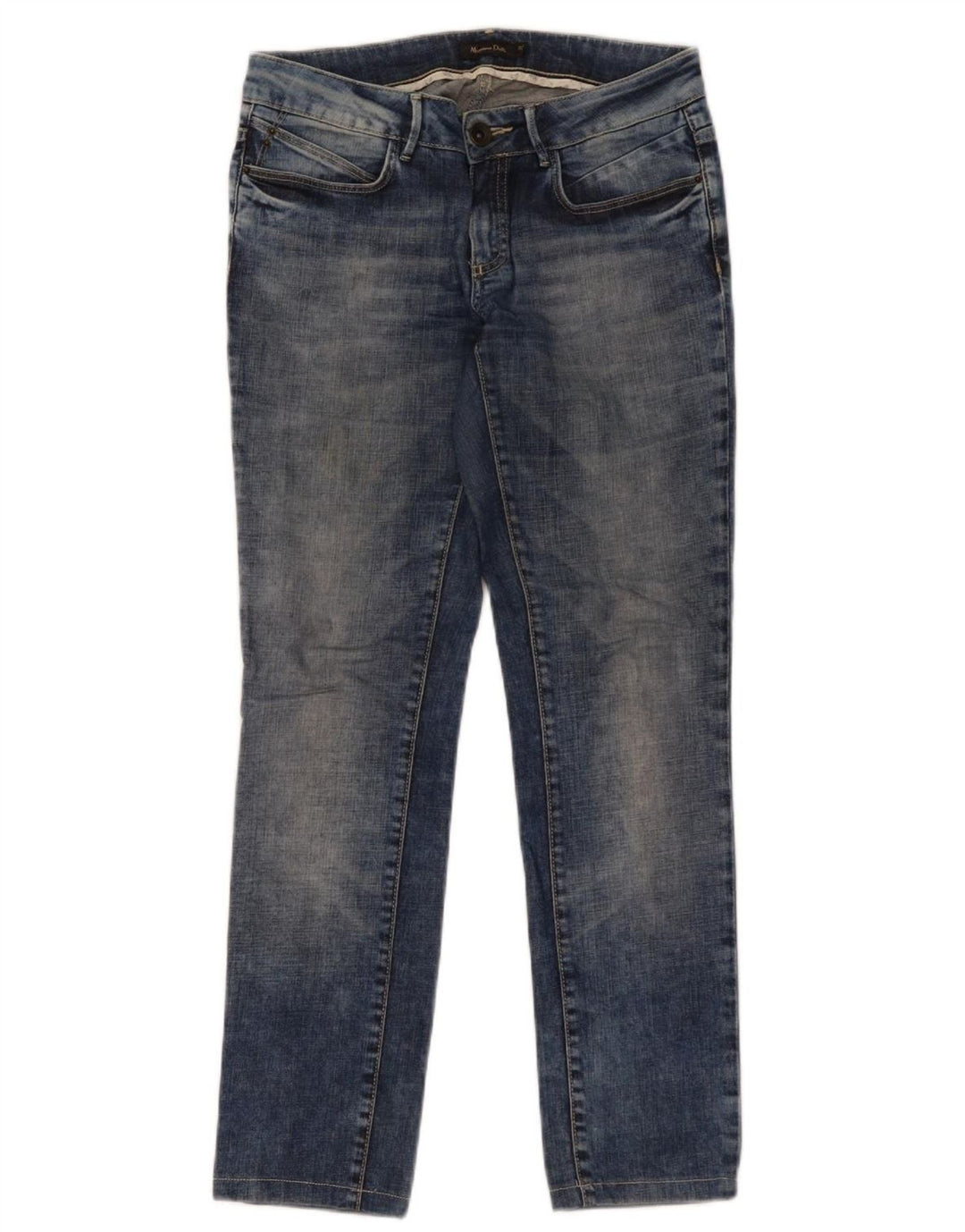 Женские узкие джинсы Massimo Dutti W28 L29, синий хлопок