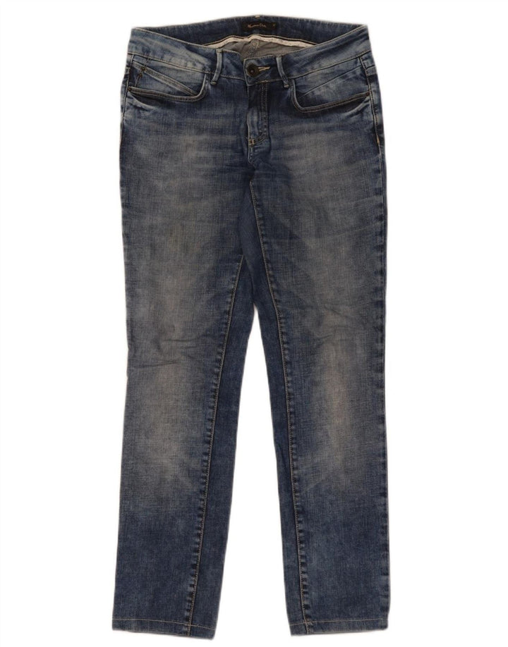 Женские узкие джинсы Massimo Dutti W28 L29, синий хлопок