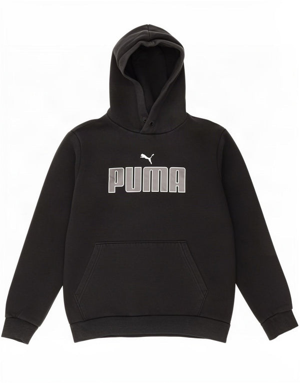 Женский джемпер с капюшоном Puma Oversized с рисунком UK 10, маленький, черный, хлопок