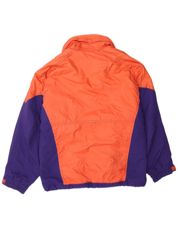 Мужская лыжная куртка Sergio Tacchini UK 42 XL оранжевая спортивная с цветными блоками