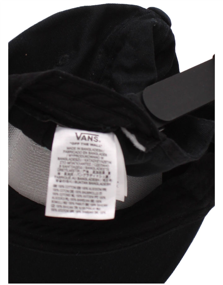 Мужская бейсболка с рисунком Vans, черный хлопок, один размер