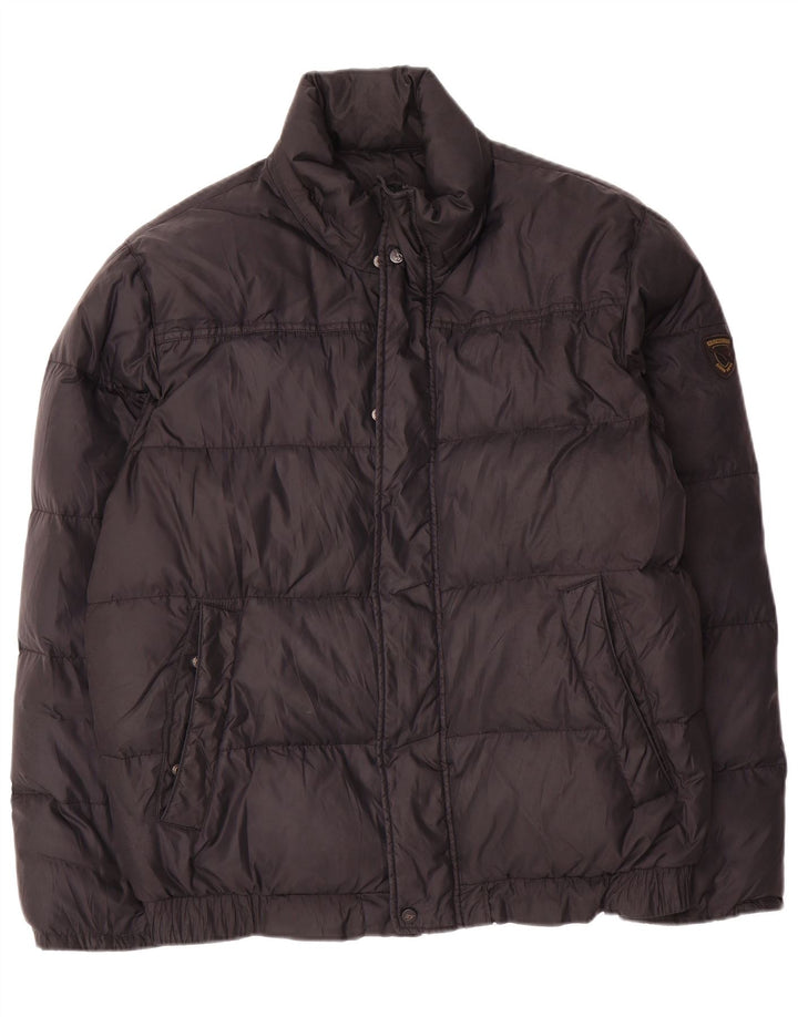 Мужская стеганая куртка Diadora UK 40, большая, черный нейлон