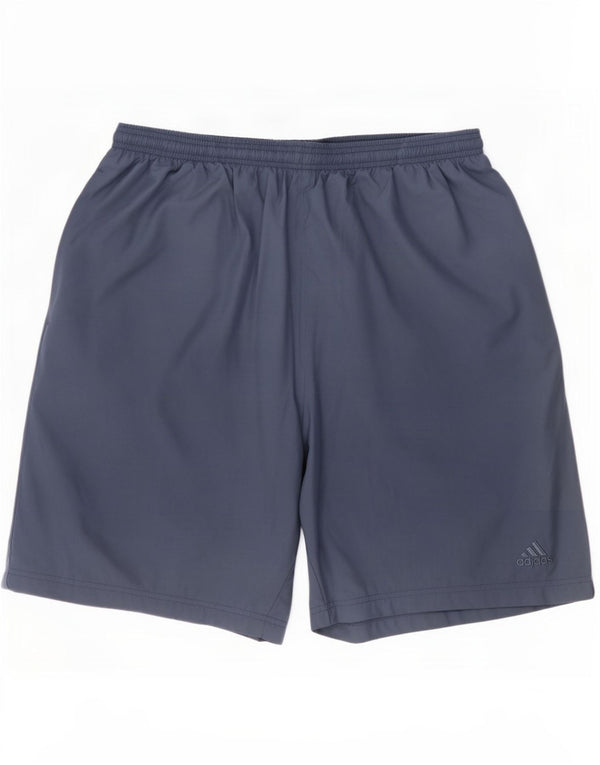 Мужские спортивные шорты Adidas XL синие из полиэстера