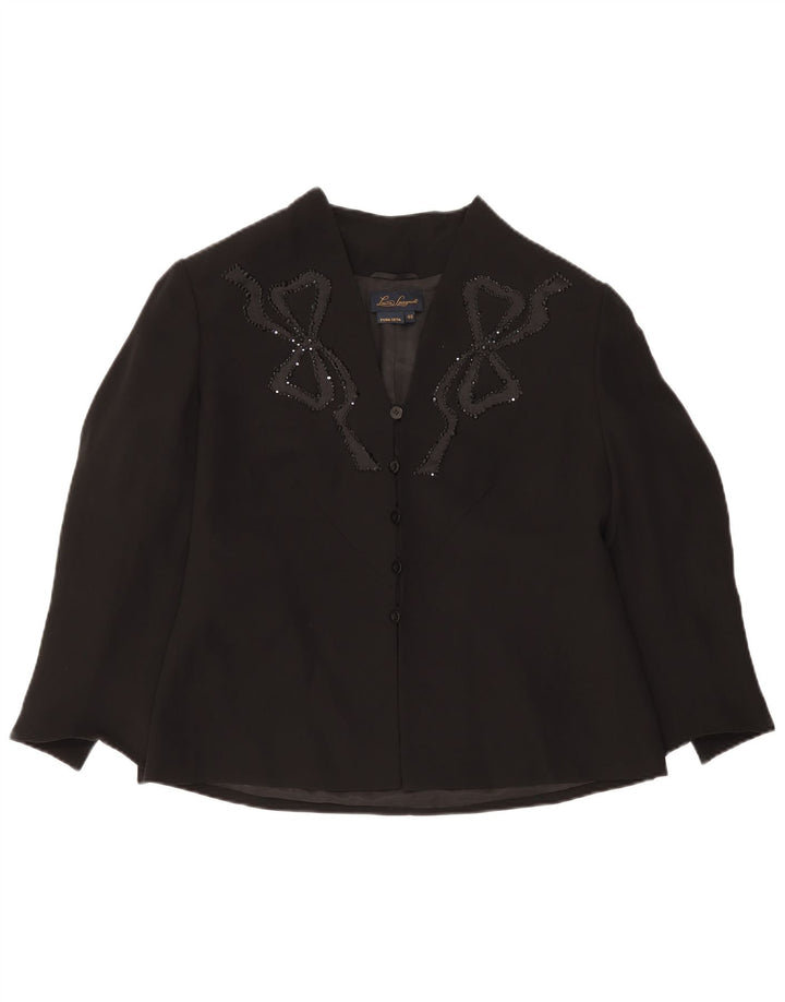 Женский кардиган Luisa Spagnoli Top IT 48 XL Черный Шелк