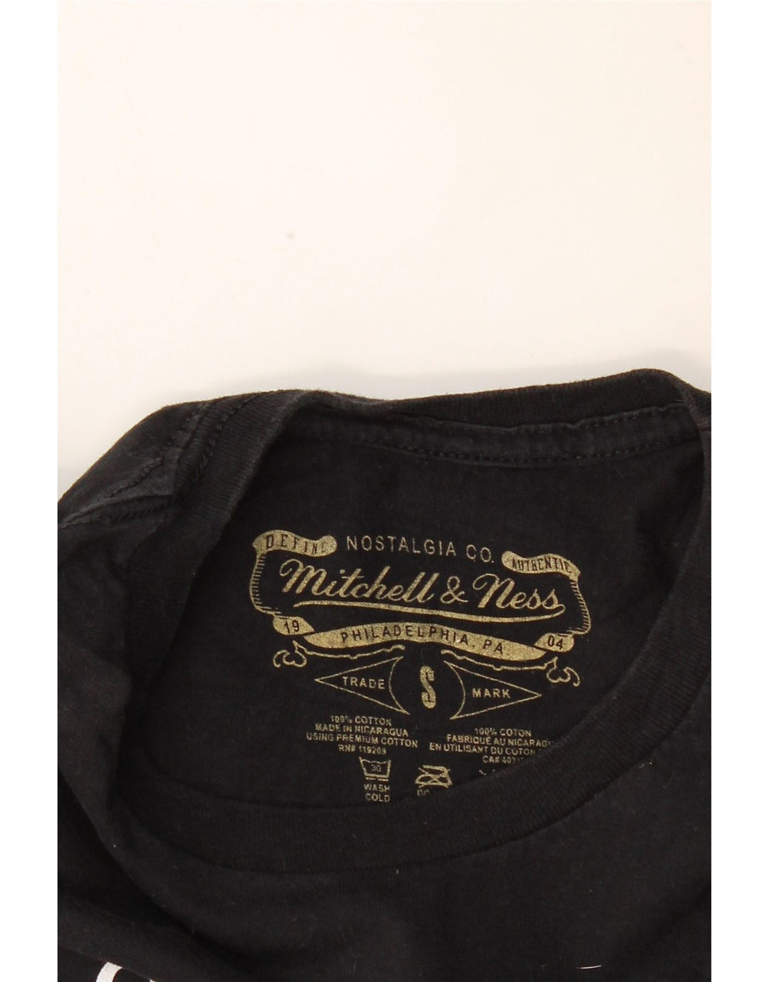 Мужская футболка с рисунком Los Angeles Lakers MITCHELL & NESS, маленькая черная