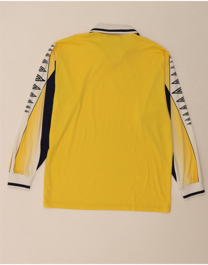 Мужской комплект из 2 предметов с графикой Umbro XL, желтый полиэстер с цветными блоками