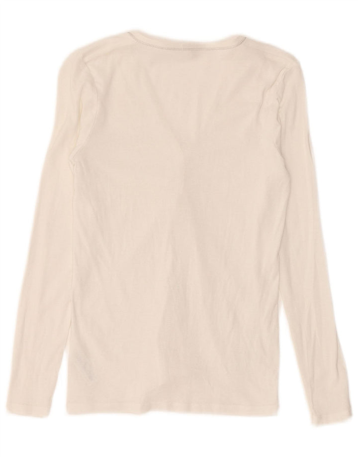 Женский кардиган Massimo Dutti UK 8 маленький белый хлопок