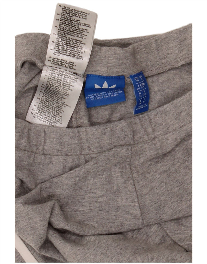 Женские леггинсы Adidas UK 10, маленькие серые, хлопок