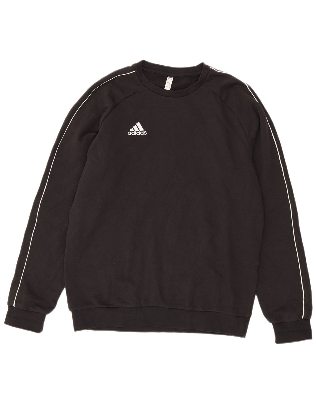 Мужской свитер ADIDAS, большой черный хлопковый джемпер