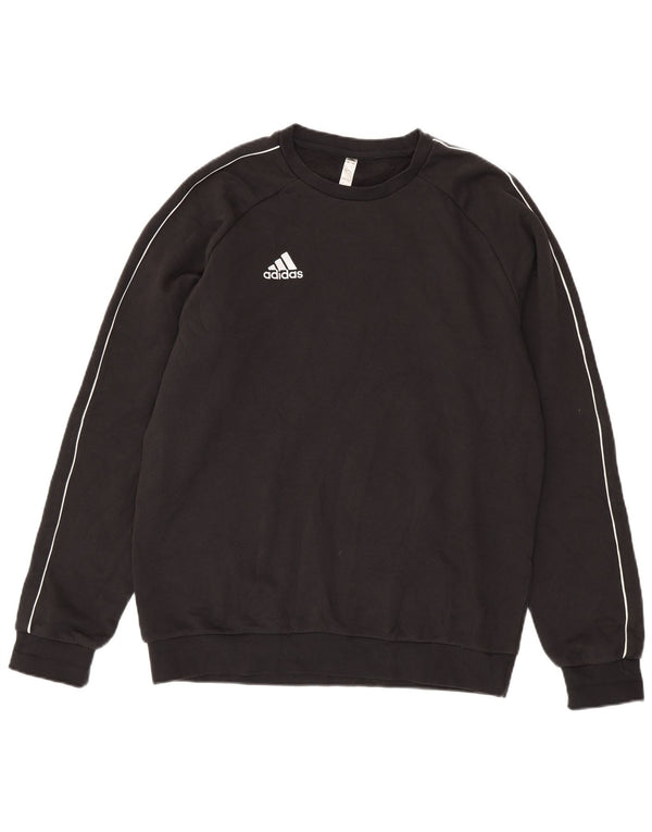 ADIDAS Mens Sweatshirt Jumper Large Black Cotton
