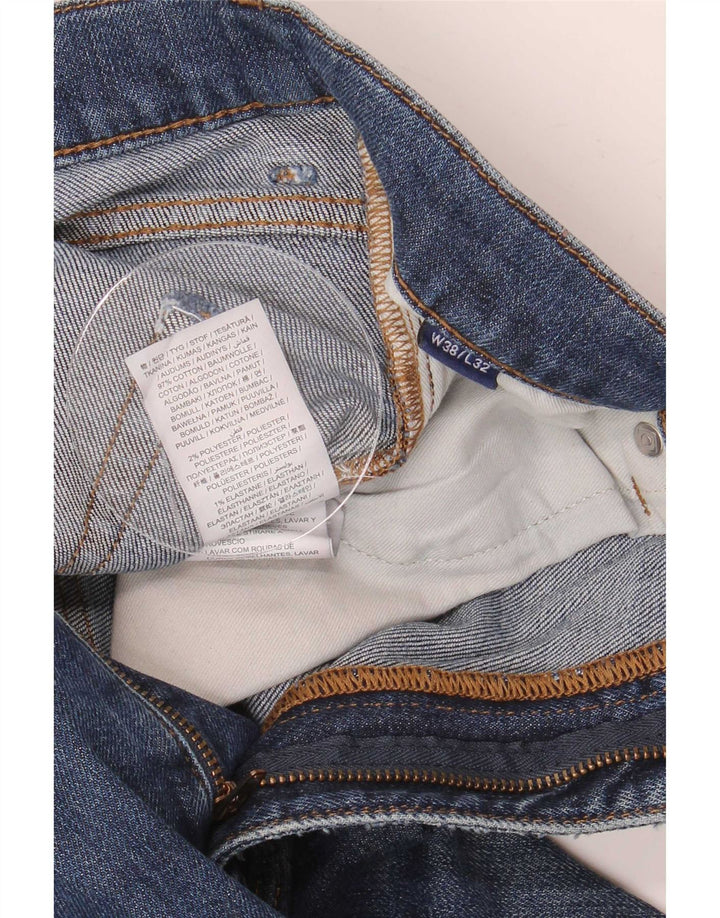 Мужские прямые джинсы Gant W38 L32, синий хлопок
