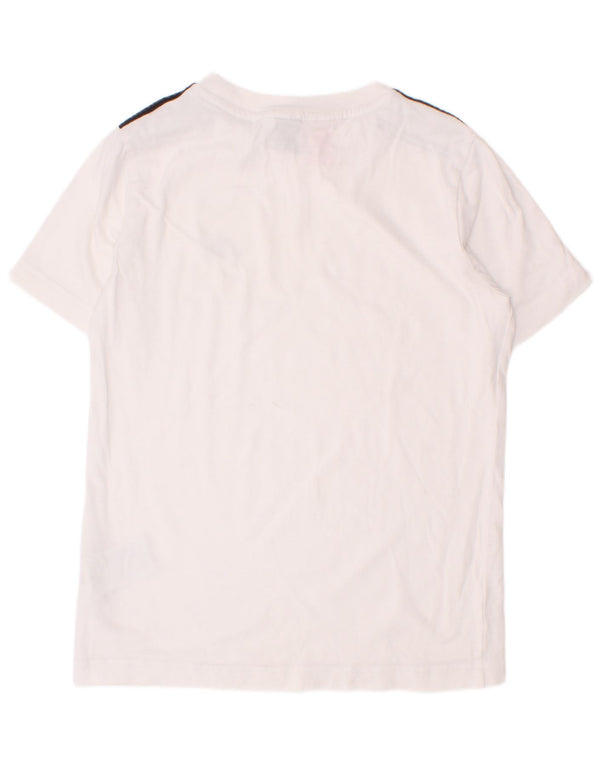 Adidas Boys T-Shirt Top 7-8 Years White Cotton