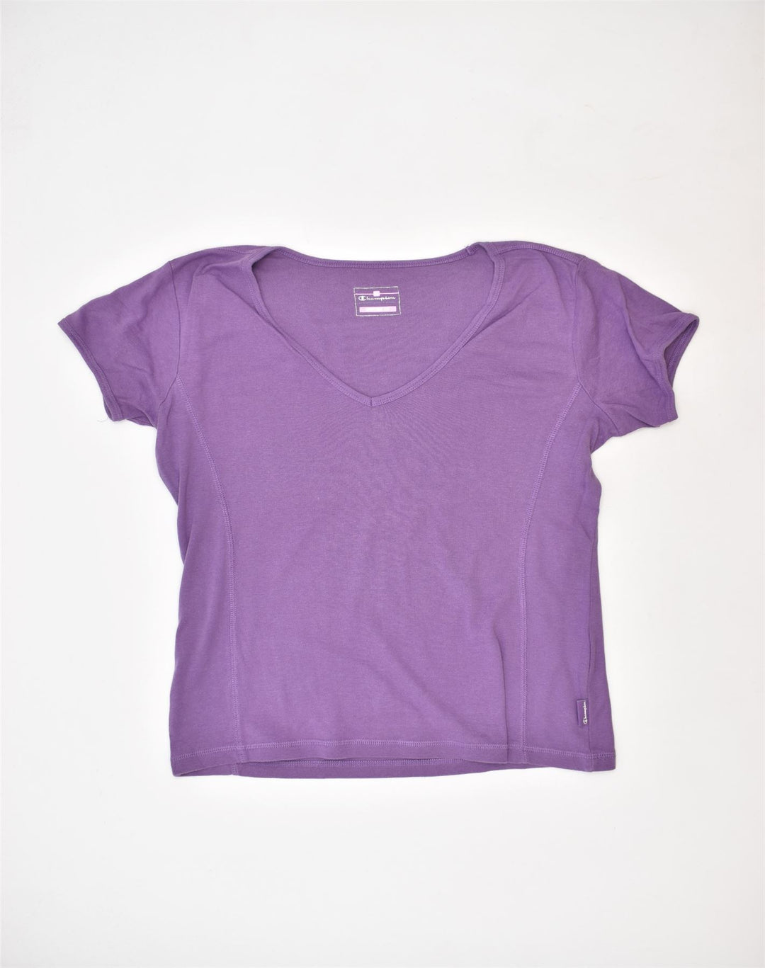 CHAMPION Womens T-Shirt Top UK 18 XL Purple Cotton | Vintage | Thrift | Second-Hand | Used Clothing | Messina Hembry 