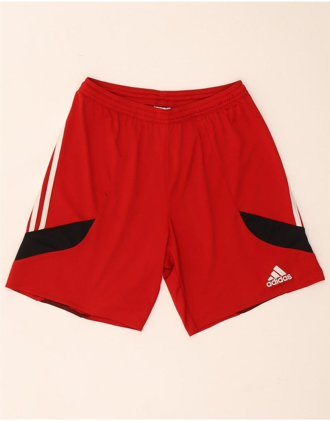 Мужские спортивные шорты Adidas Climalite, маленькие красные полиэстер с цветными блоками