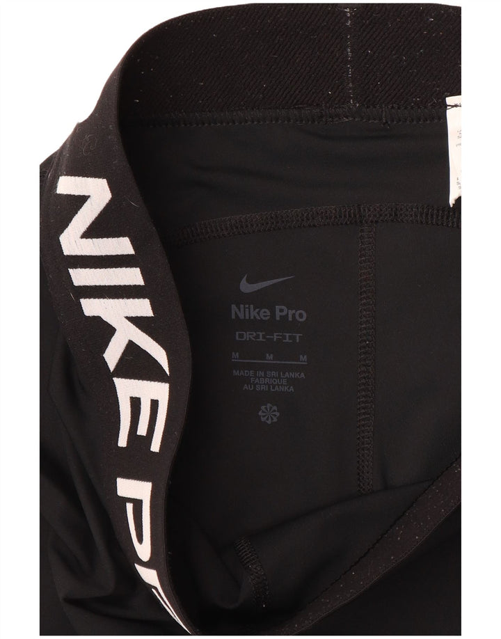 Женские леггинсы с рисунком Nike UK 12, средние, черные