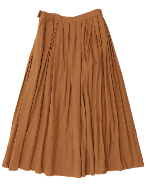 Женская расклешенная юбка с высокой талией Marella UK 12 Medium W26 Коричневая