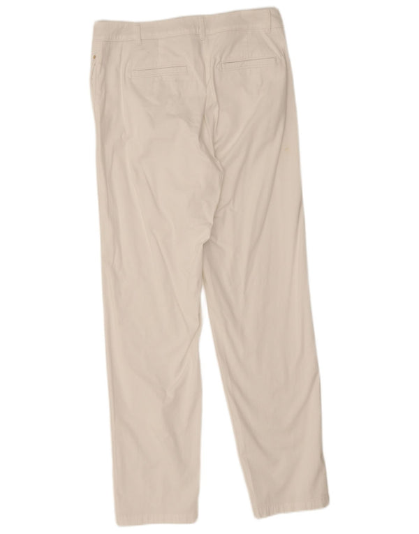 Женские прямые брюки чинос Marks & Spencer UK 12 Medium W32 L30 белые