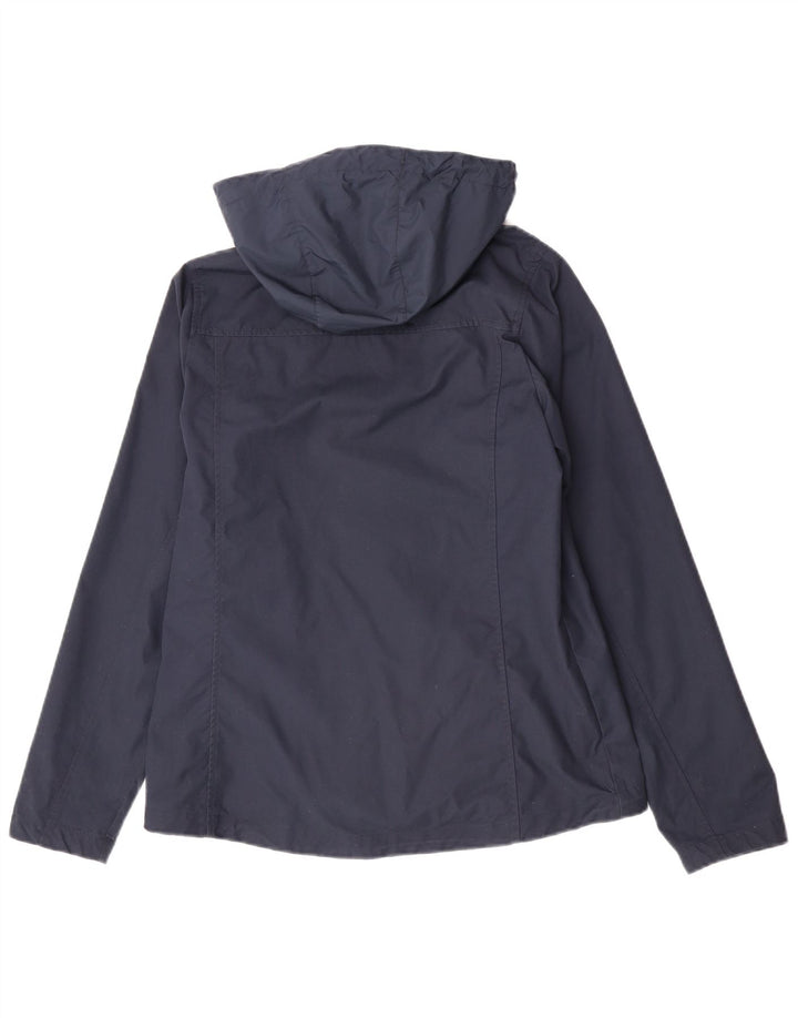 Женская ветровка с капюшоном Jack Wolfskin UK 12, средний темно-синий