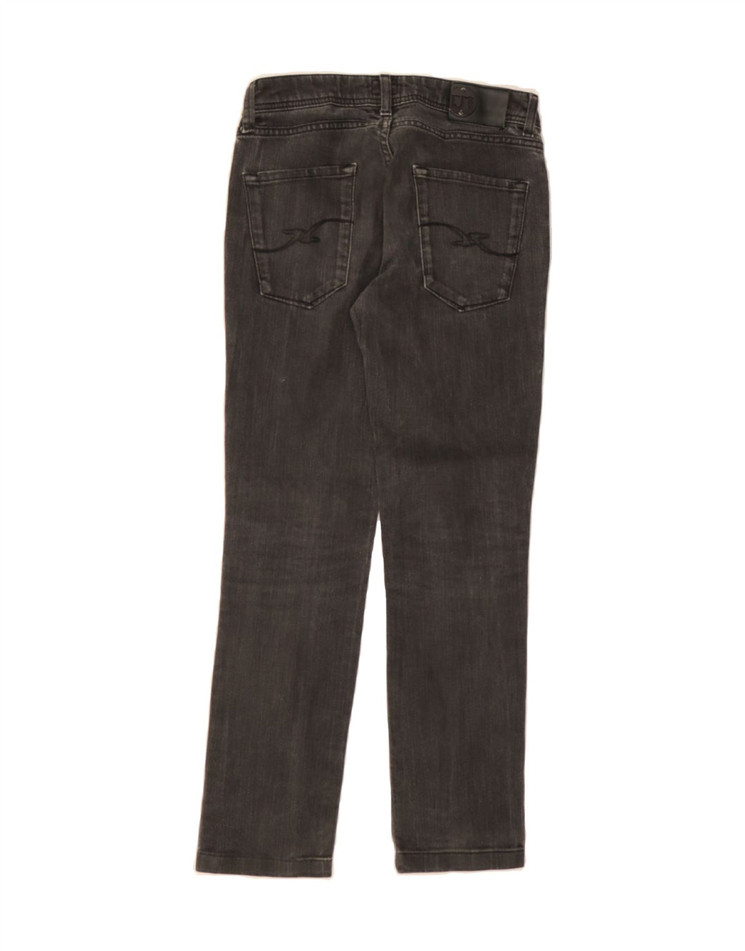 TRUSSARDI JEANS Womens Straight Jeans W24 L27 Grey Viscose Vintage Trussardi Jeans and Second-Hand Trussardi Jeans from Messina Hembry 