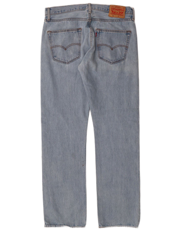 Мужские прямые джинсы Levi's 501 W33 L32 синие, хлопок