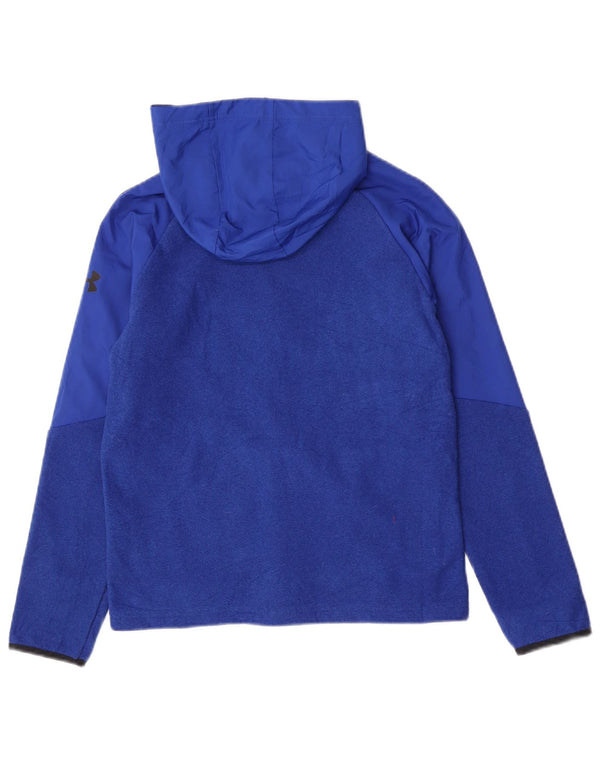 Свитер с капюшоном и молнией Under Armour для мальчиков Cold Gear, 13–14 лет, размер XL, синий