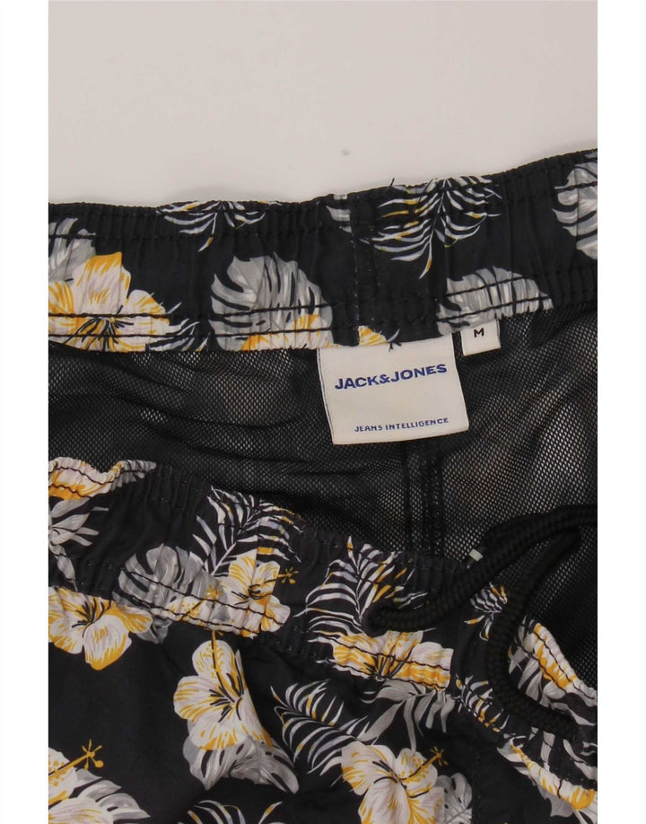 Мужские шорты для плавания Jack & Jones, средний темно-синий, полиэстер с цветочным принтом