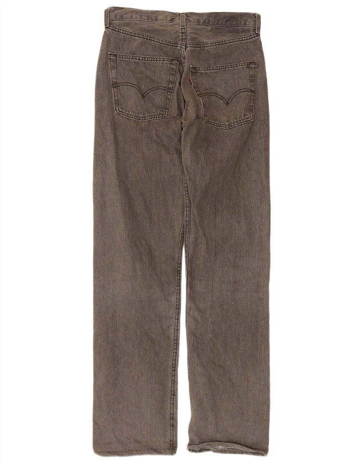 Мужские прямые джинсы Levi's W30 L34 серые, хлопок